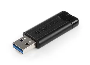 256GB USB-Stick "PinStripe", USB 3.0, VERBATIM, schwarz